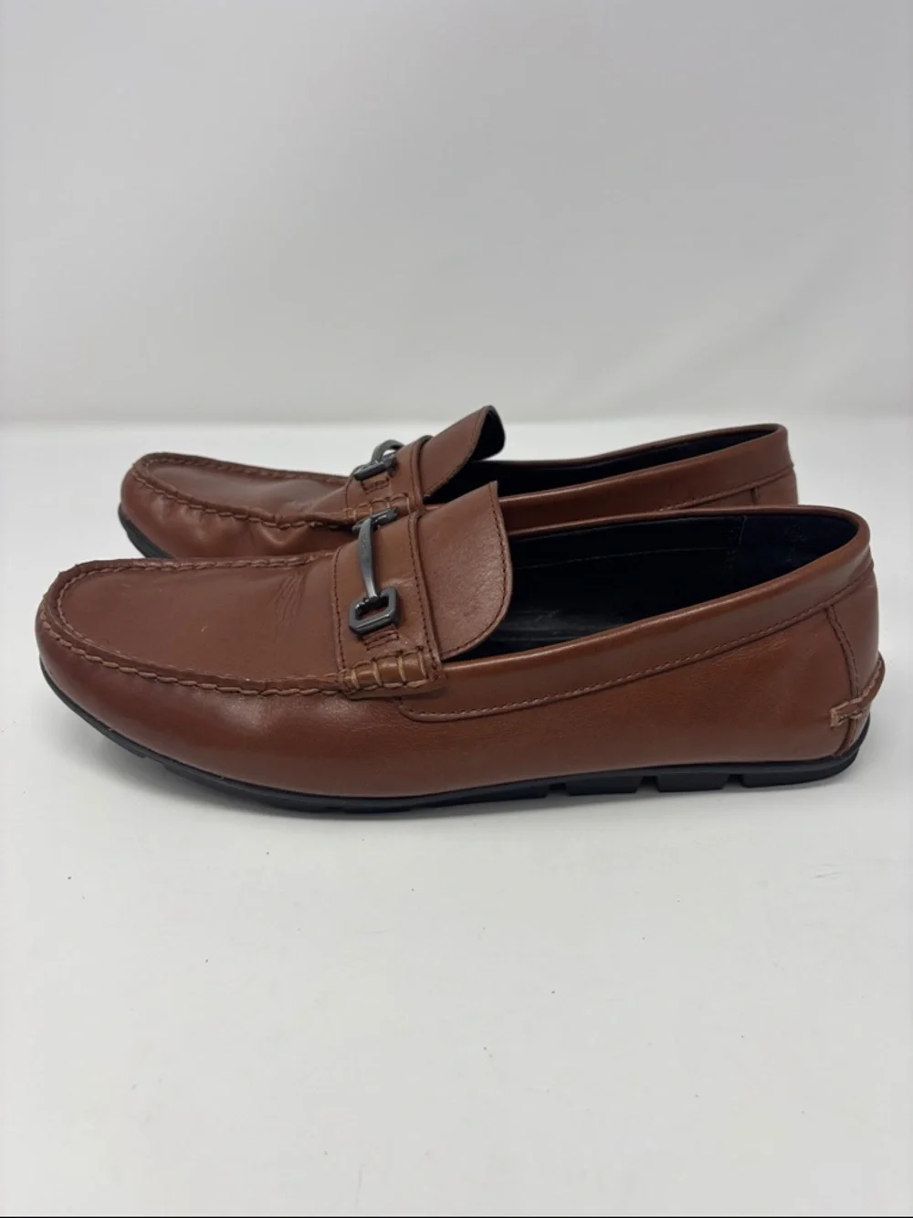 Coach |‎ 12D 12 D Men's Brown Leather Bit Loafers